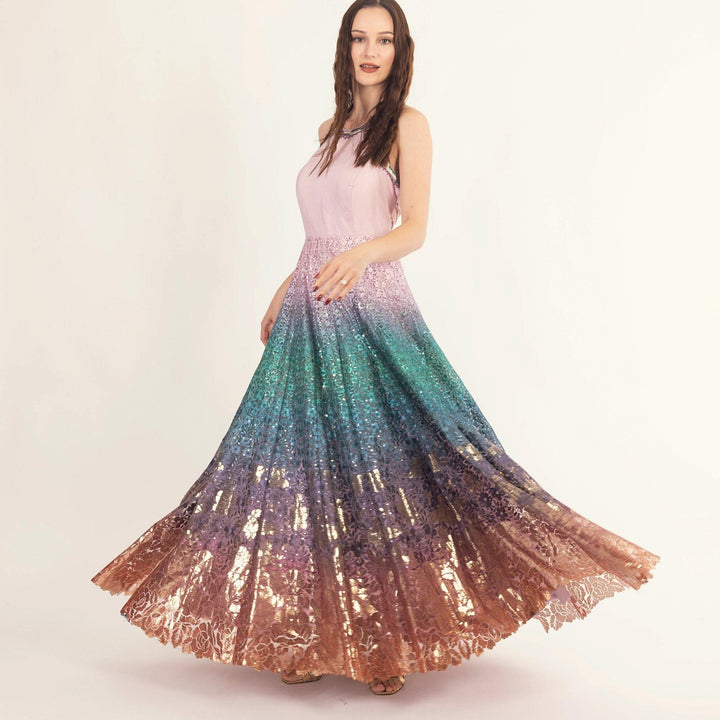 Kaia Gown with Sequins Embroidery - Raas