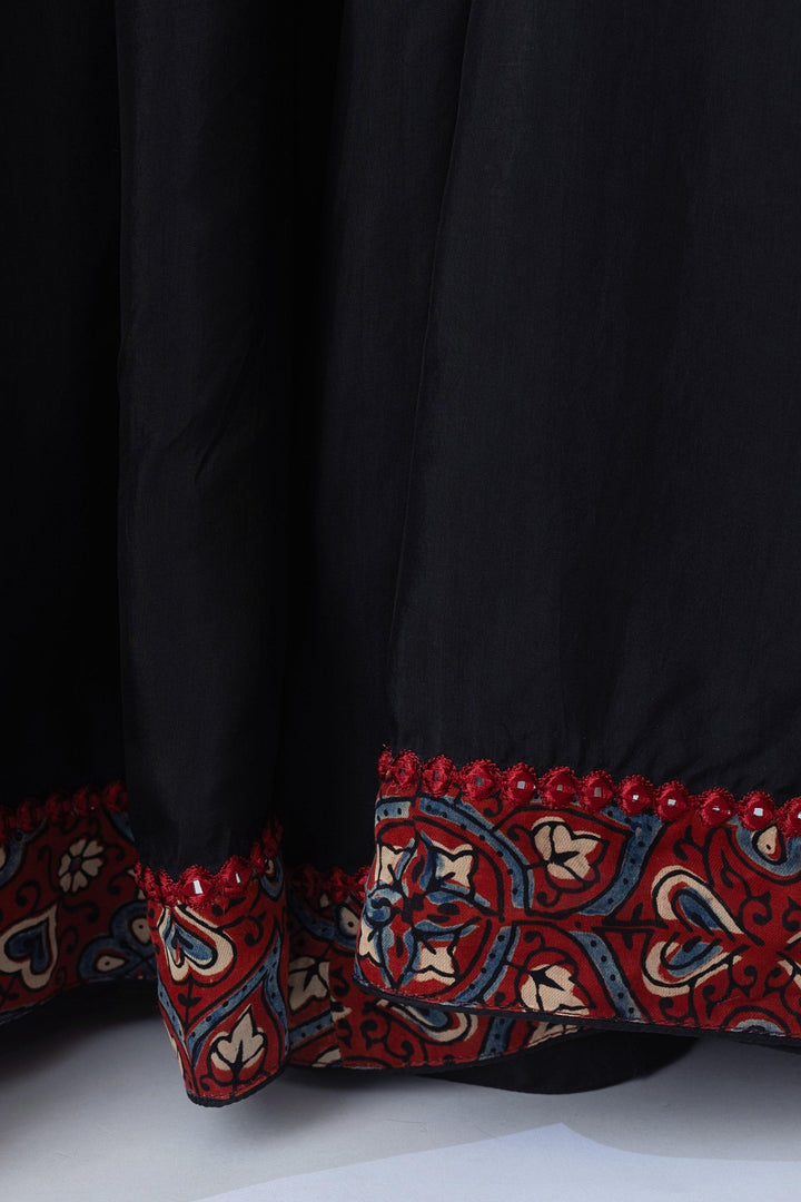 Kana Full Flare Palazzo Pants with Hand Embroidered Blouse - Raas