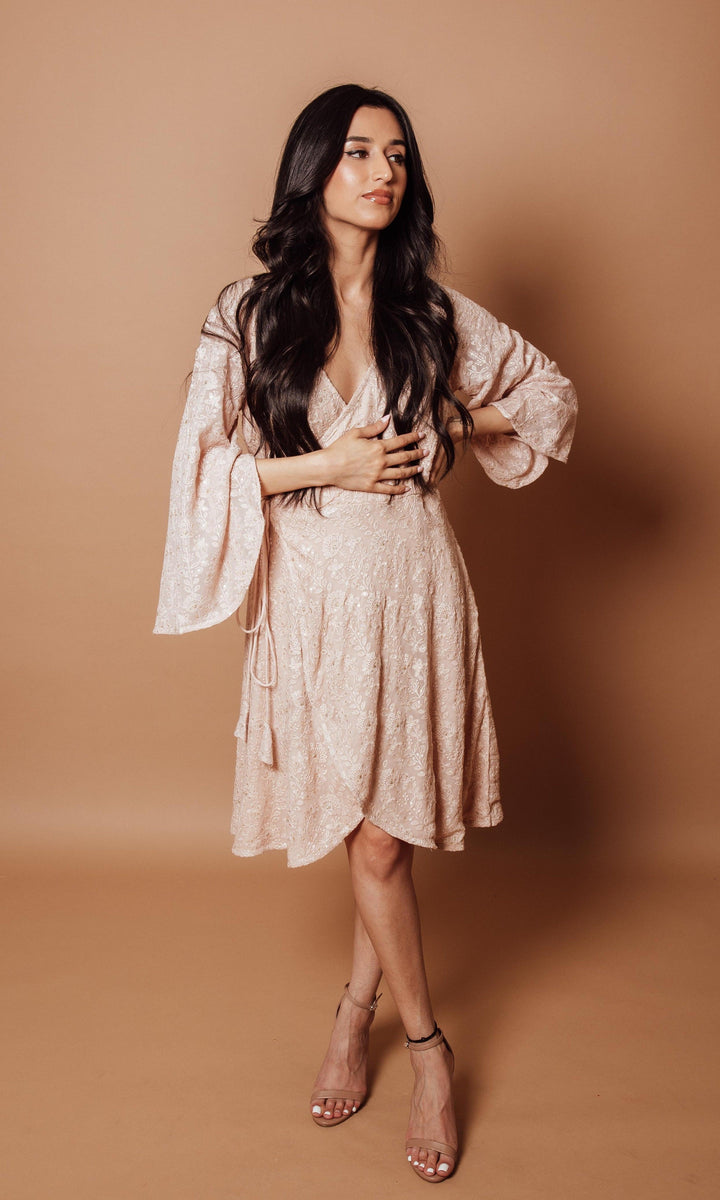 D1131 wrap dress-dresses-[Tunics]-[Womens Tops]-[Croptops]