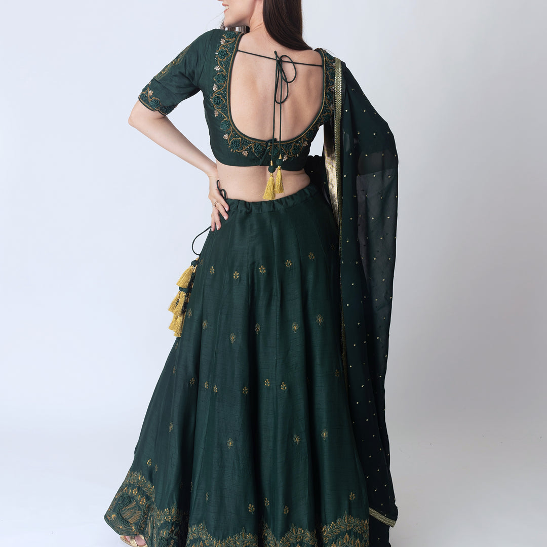 Sayona Green Lehenga Choli Set