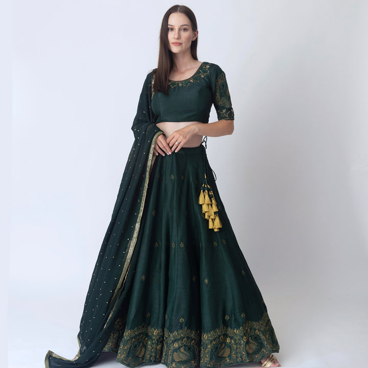 Sayona Green Lehenga choli Set