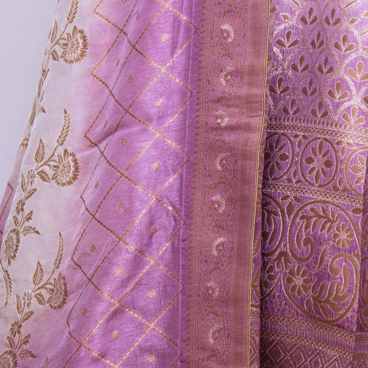 Lily Shaded Banarasi Silk Lehenga Choli Set - Raas