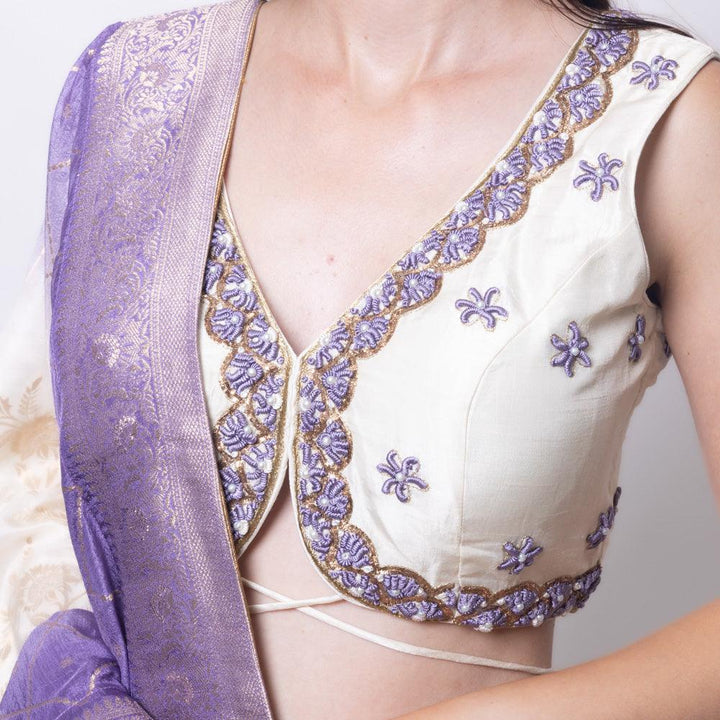 Lily Shaded Banarasi Silk Lehenga Choli Set - Raas