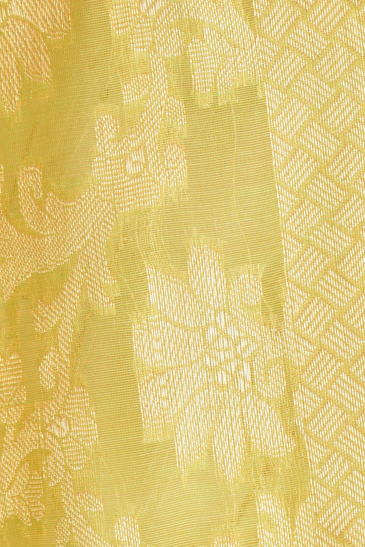 Meera Lime Banarasi Silk Dupatta - Raas