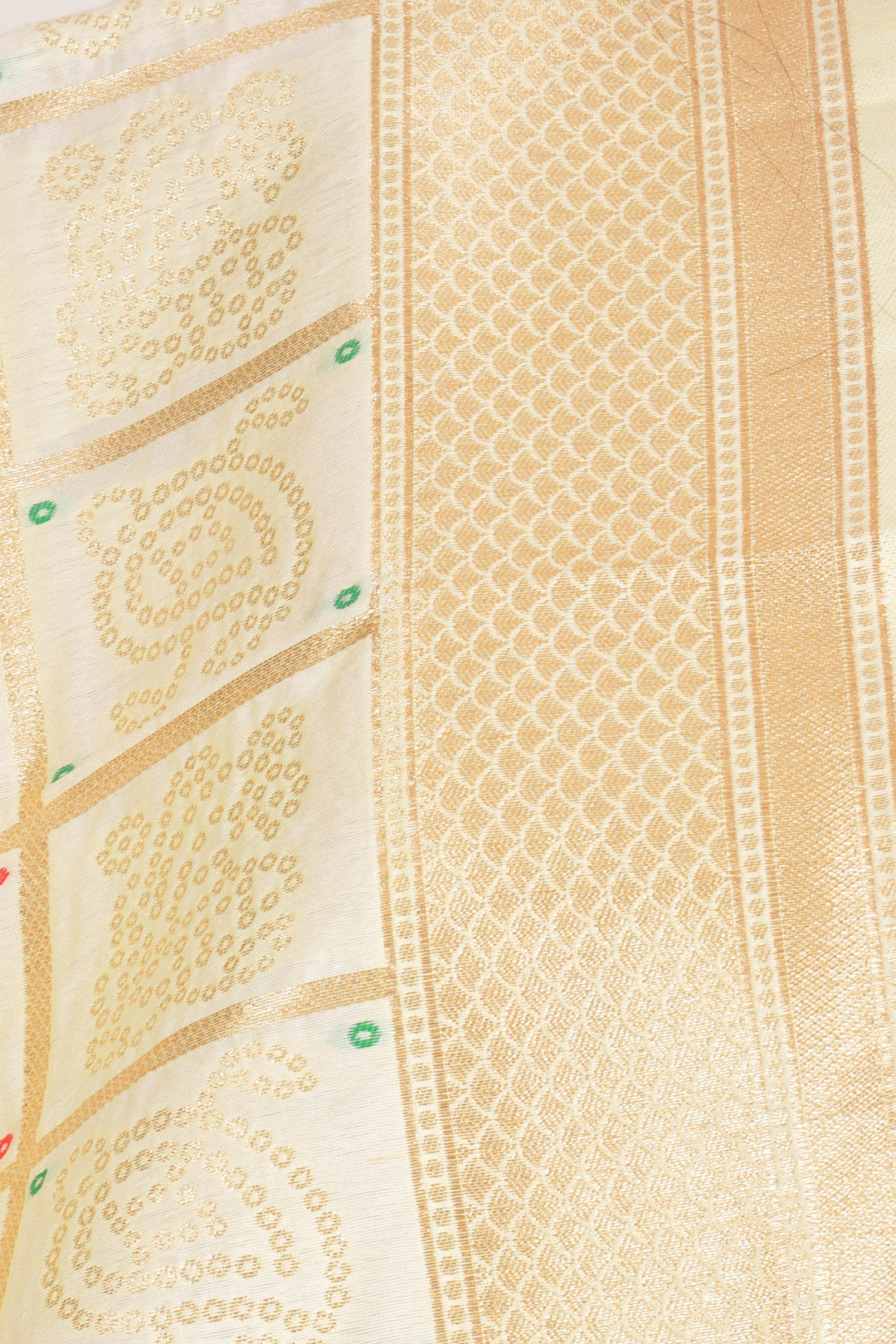 Meher Jacquard Beige Dupatta - Raas