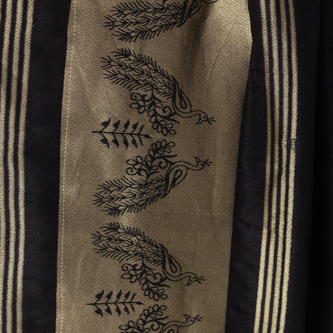 Mia Black Pre Stitched Saree with Hand Embroidered Blouse - Raas