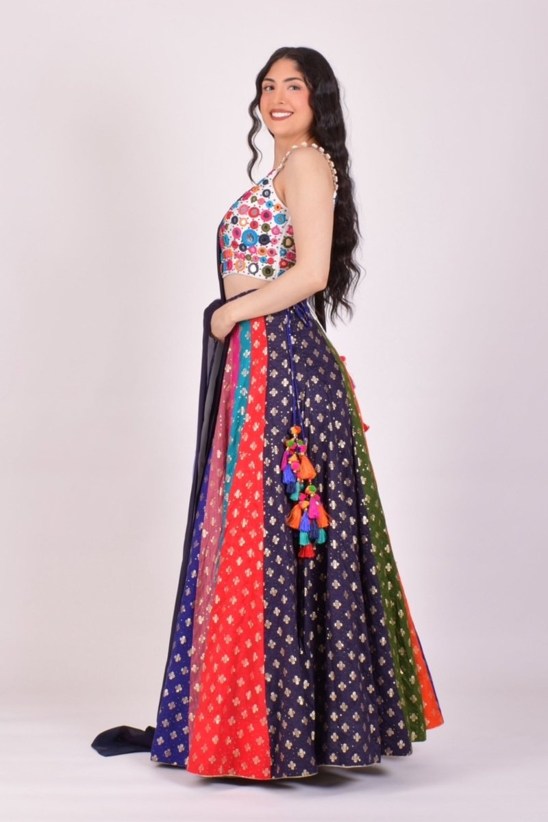 mirror work chaniya choli