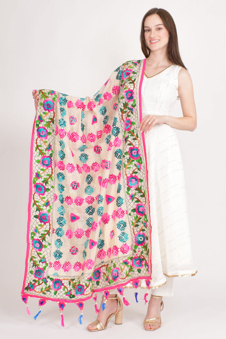 Nayra All-Over Embroidered Dupatta - Raas