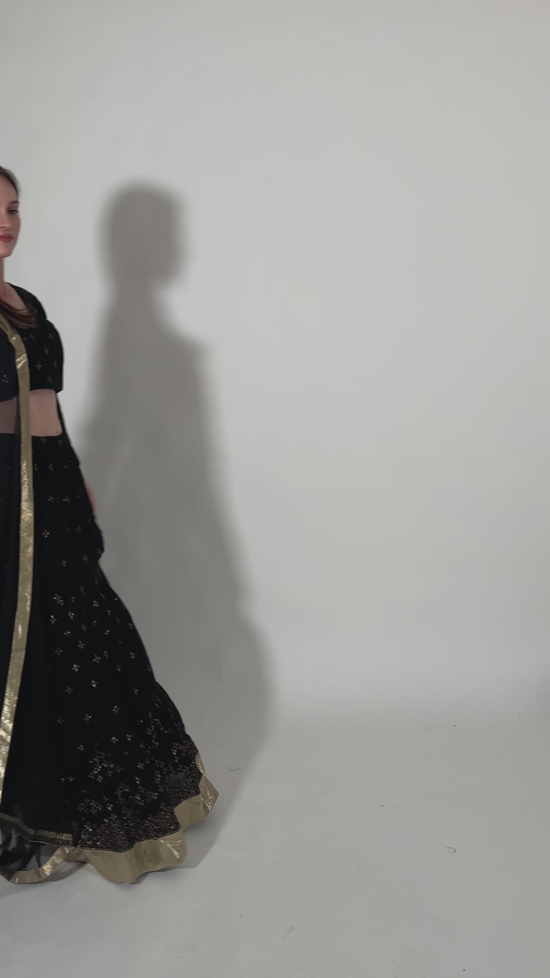 Asha Black Lehenga choli set