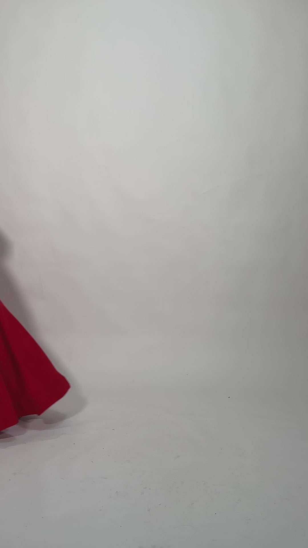 Kia Raw Silk Red One Shoulder Gown