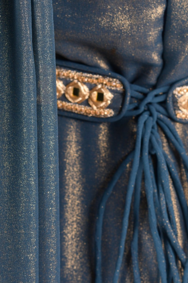 Raas - Adair Green Shimmer Saree Gown - ANARKALI & GOWN USA