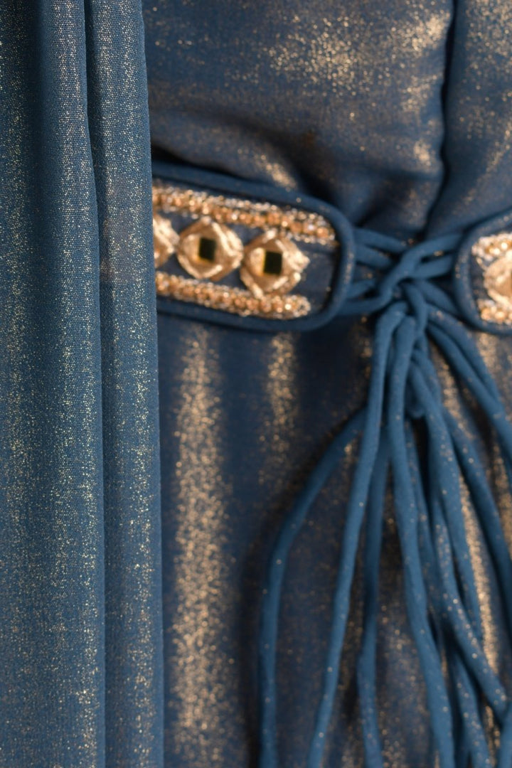 Raas - Adair Green Shimmer Saree Gown - ANARKALI & GOWN USA