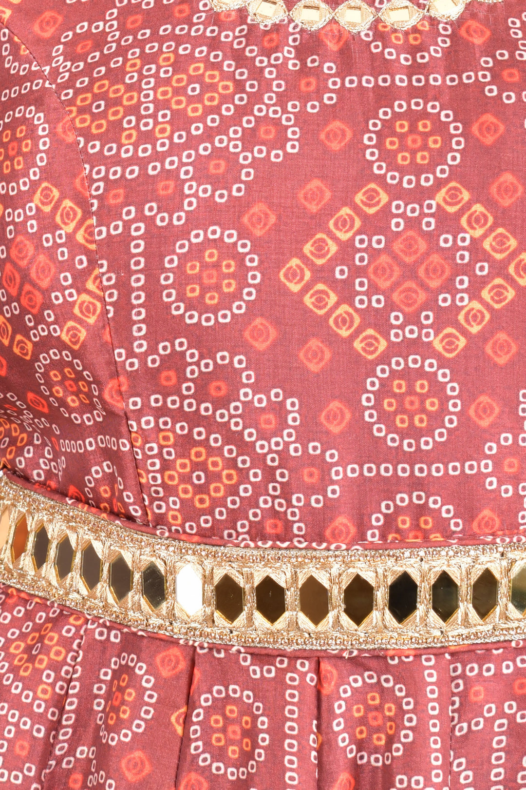 Darrie Maroon Silk Gown  by Raas -  ANARKALI & GOWN