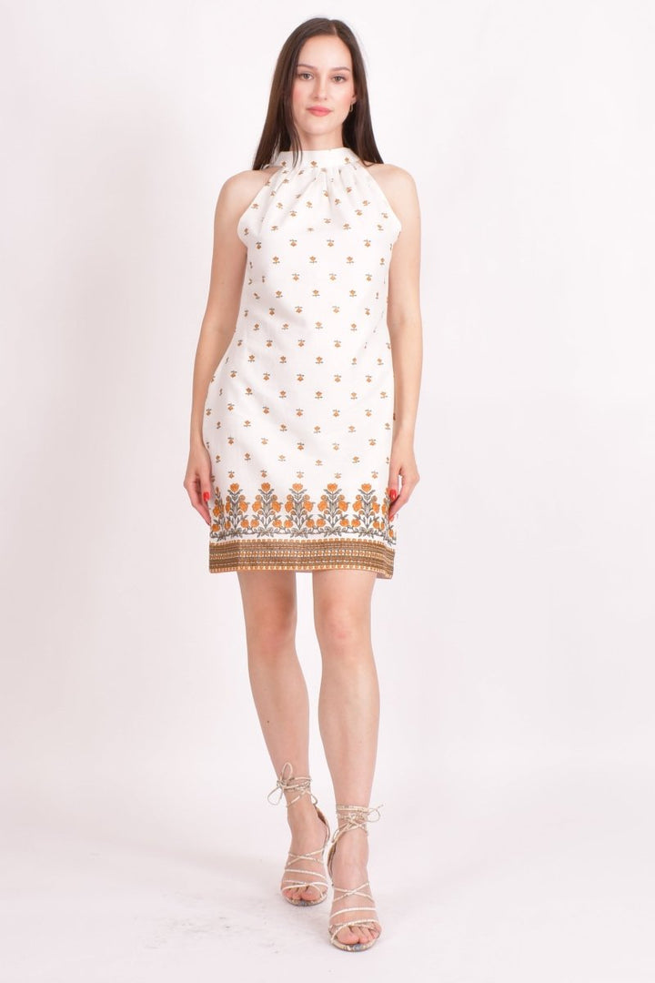 Raas - Hazie White Cotton Mini Dress - dresses USA