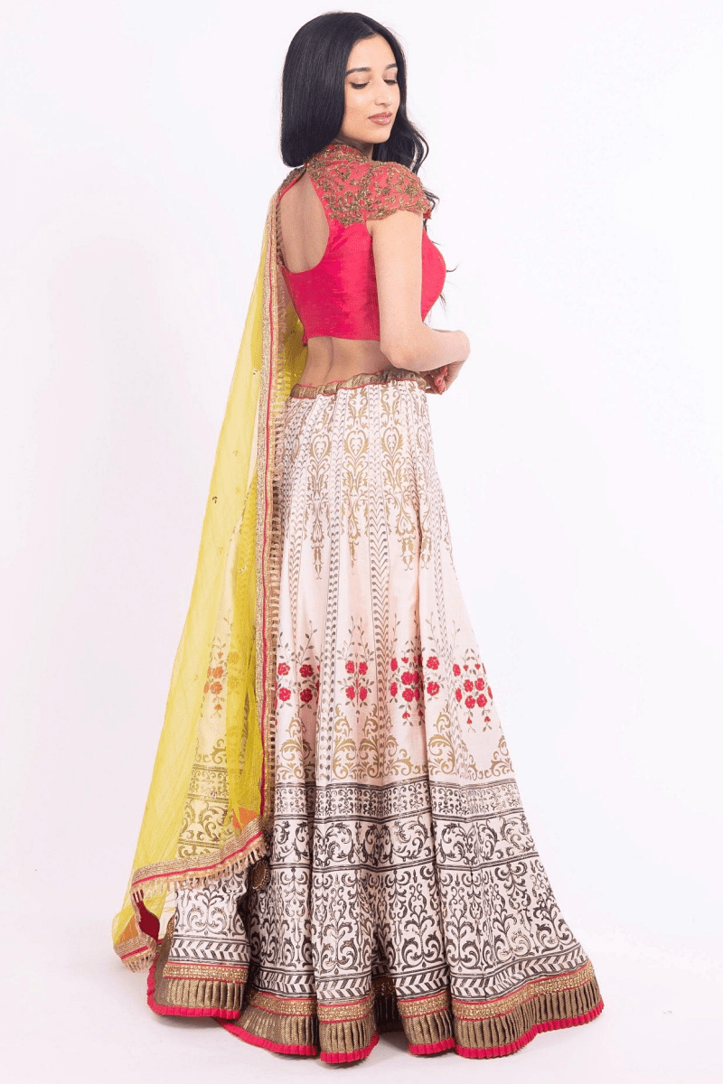 Raas - Isolde Pink Lehenga Choli Set - Chaniya choli USA