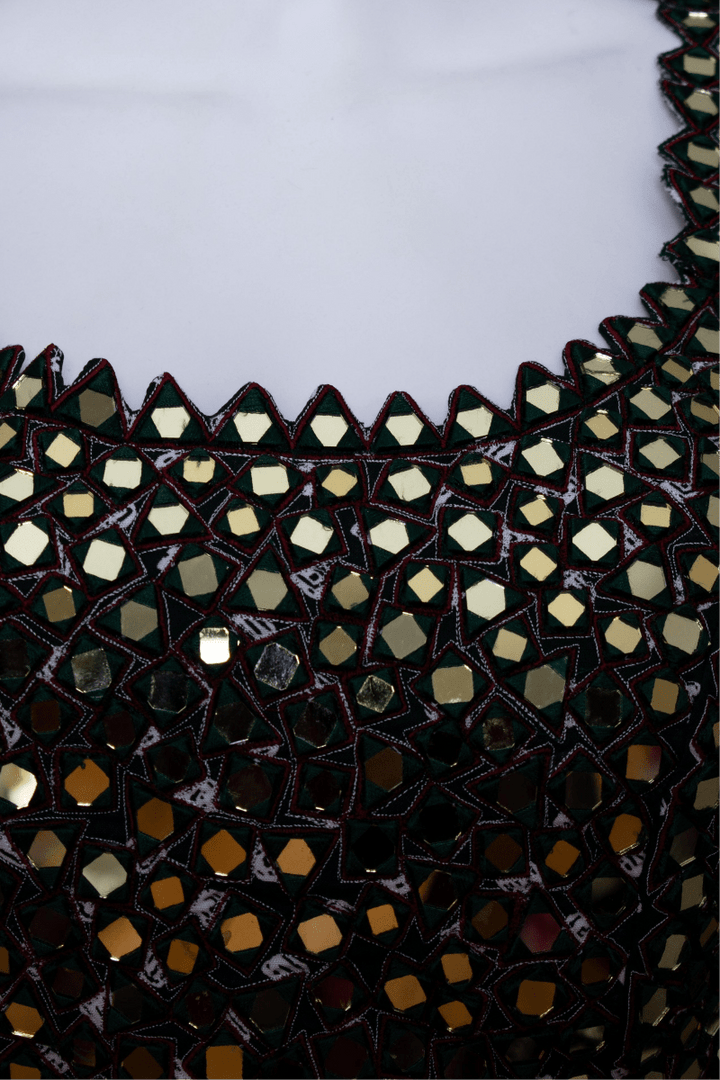 Raas - Milla Green Lehenga Choli Set with Mirror Work - Chaniya choli USA