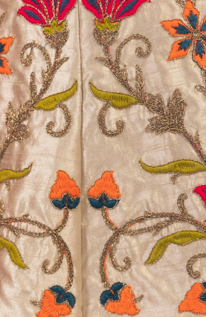 Raas - Oli Beige Chaniya Choli Sequins Embroidered - Chaniya choli USA