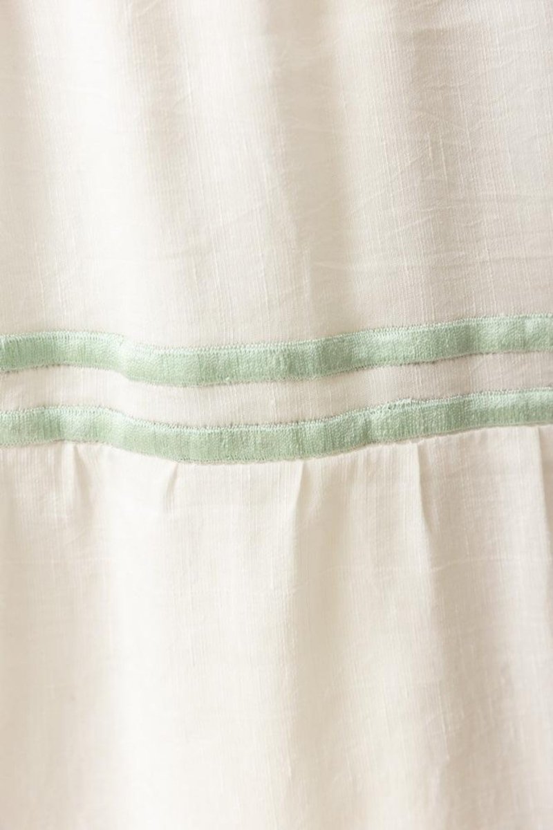 Raas - Saloni White Midi Dress with Embroidery - dresses USA