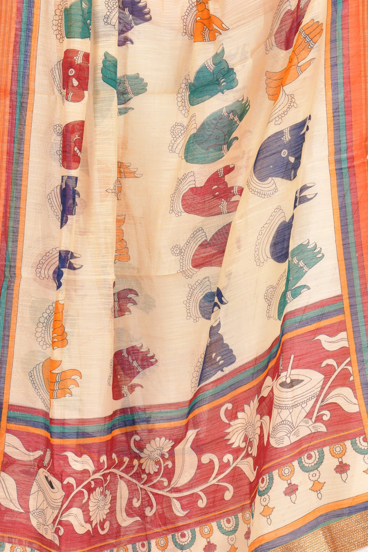 Rhea Beige Dupatta - Raas