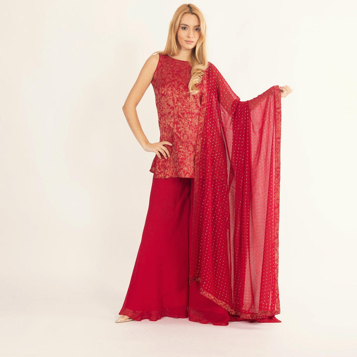 Rosavelle Red Salwar Kameez Set - Raas