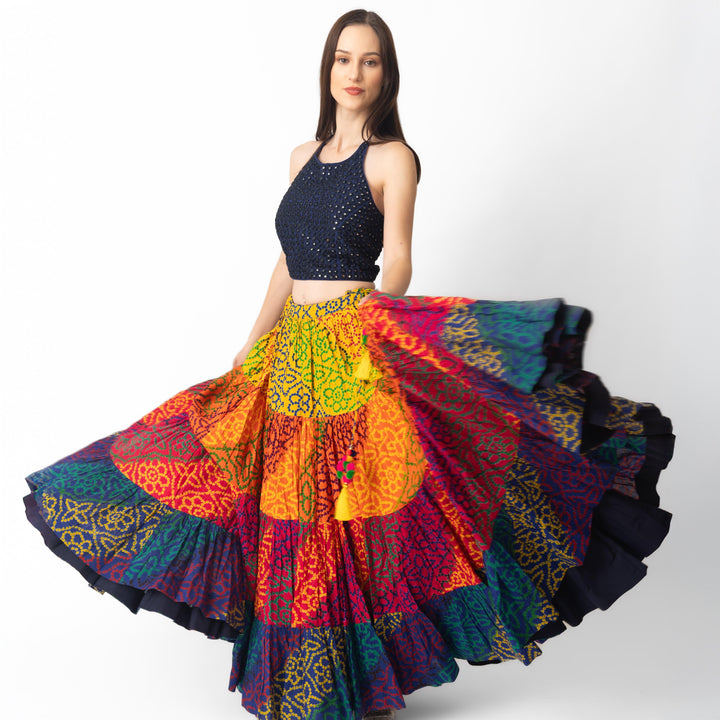 Multi color lehenga choli