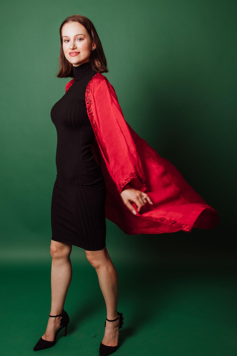 Aarya Embroidered Red Duster DUSTER RAAS