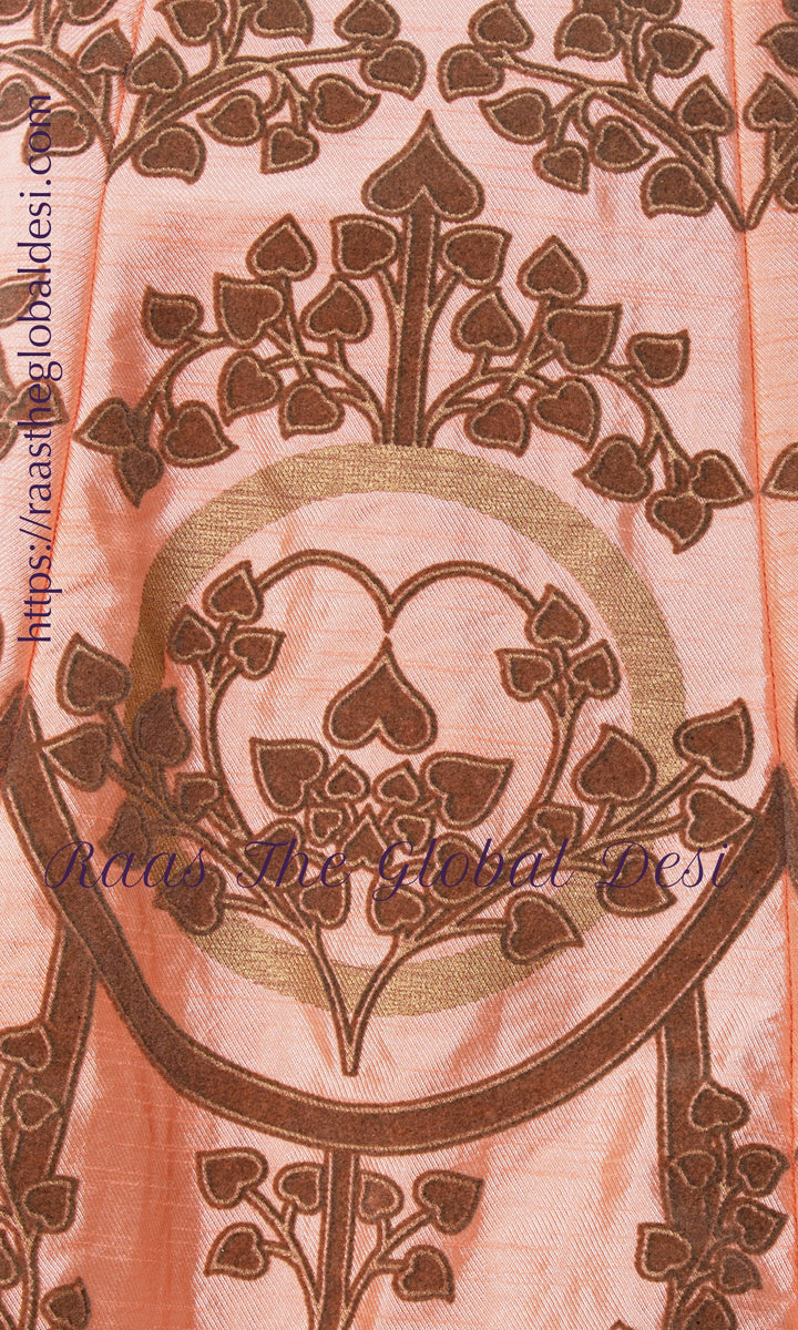 Artemisia Peach Long Dress-Raas USA