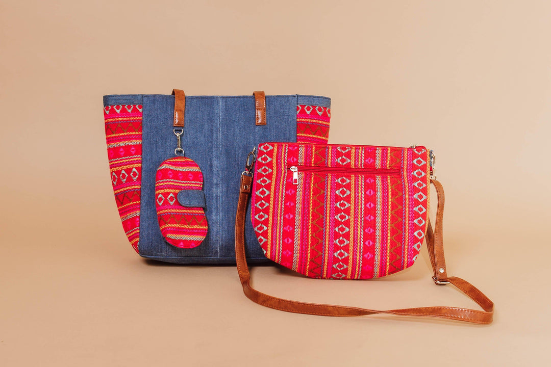 CARA combo AB1065-Tote, Sling bag and Sunglasses-Raas USA