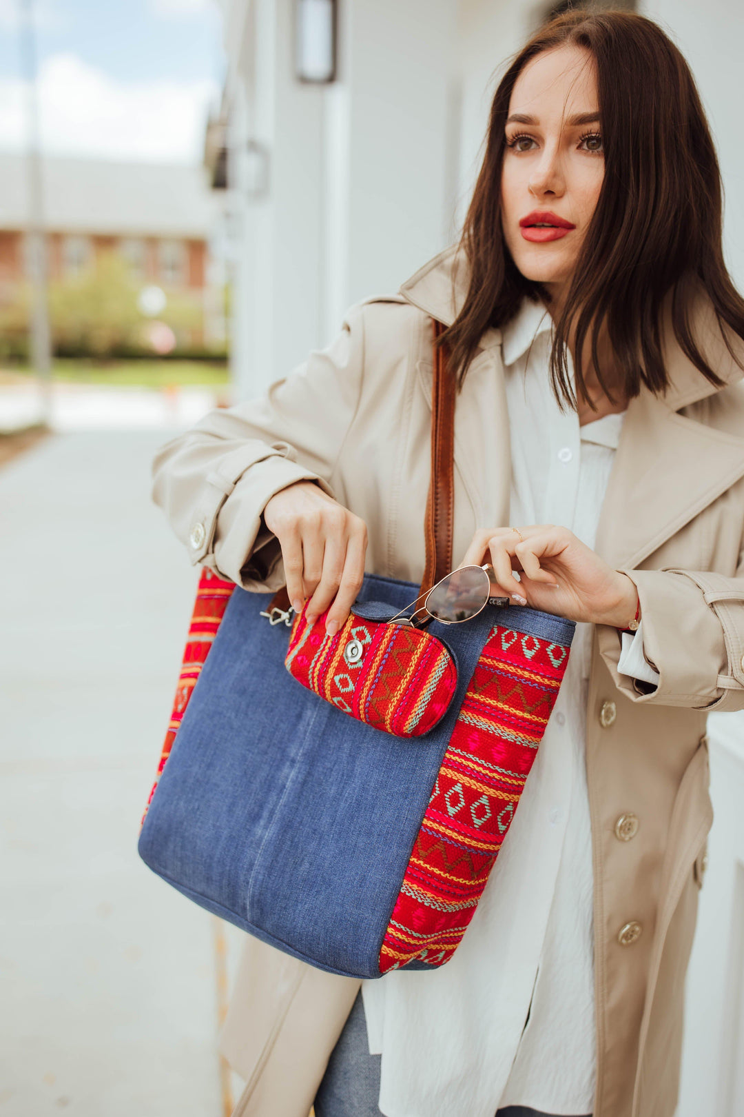 CARA combo AB1065-Tote, Sling bag and Sunglasses-Raas USA