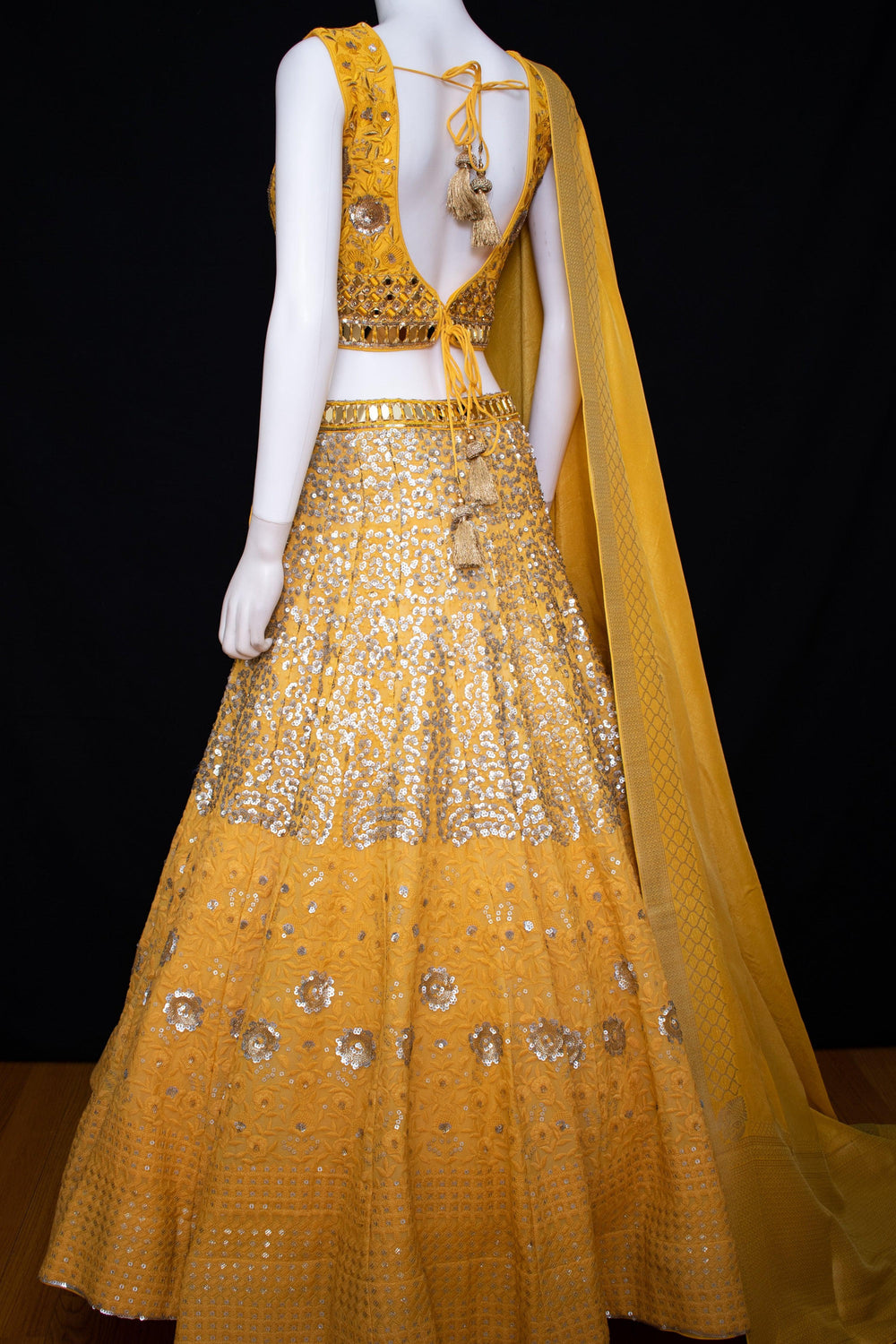 CC3514 Yellow Lehenga wedding lehengas RAAS