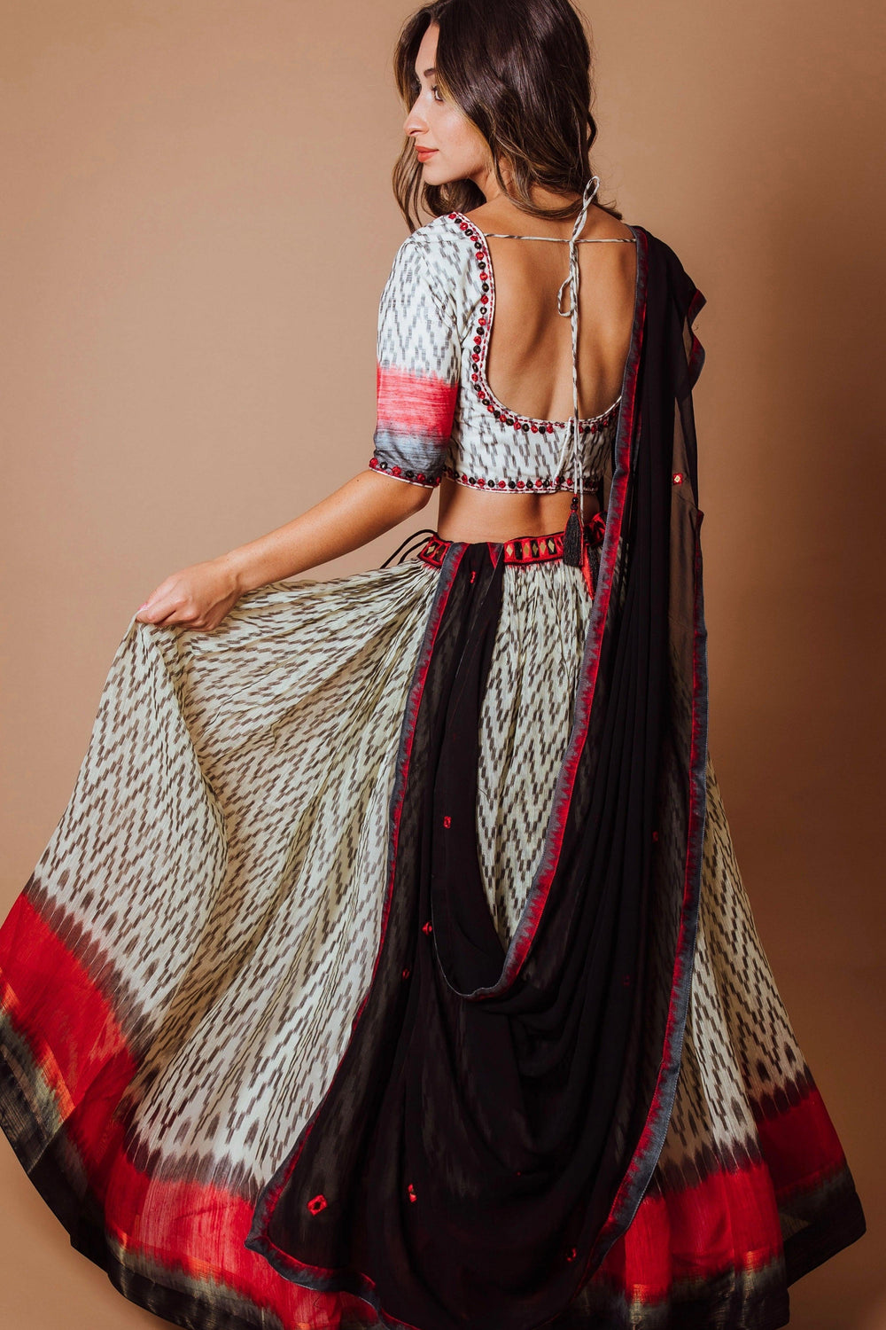 Chaniya Choli Set with Hand Embroidered Blouse Chaniya choli RAAS