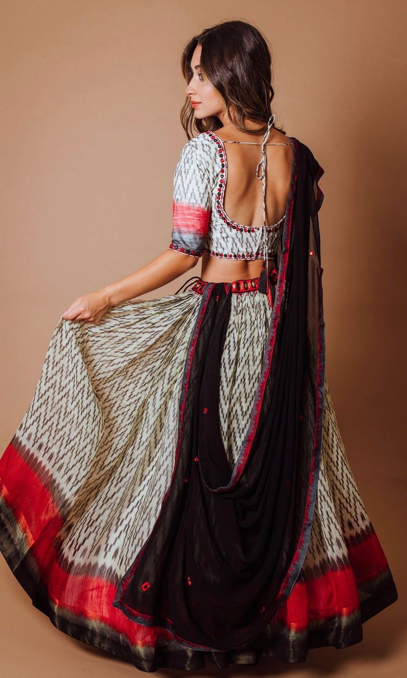 Chaniya Choli Set with Hand Embroidered Blouse Chaniya choli RAAS