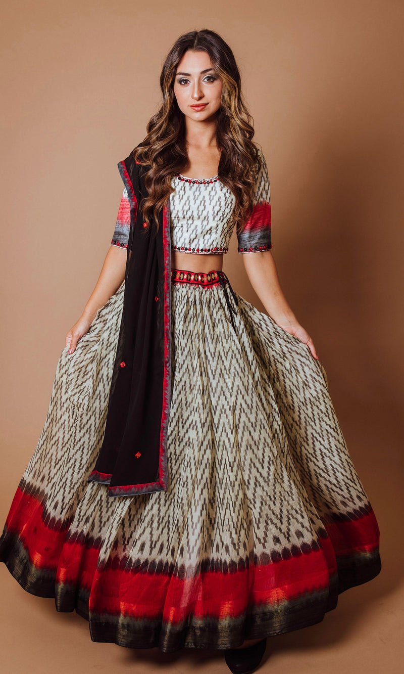 Chaniya Choli Set with Hand Embroidered Blouse Chaniya choli RAAS