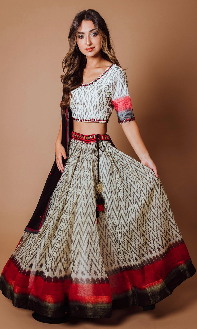 Chaniya Choli Set with Hand Embroidered Blouse Chaniya choli RAAS