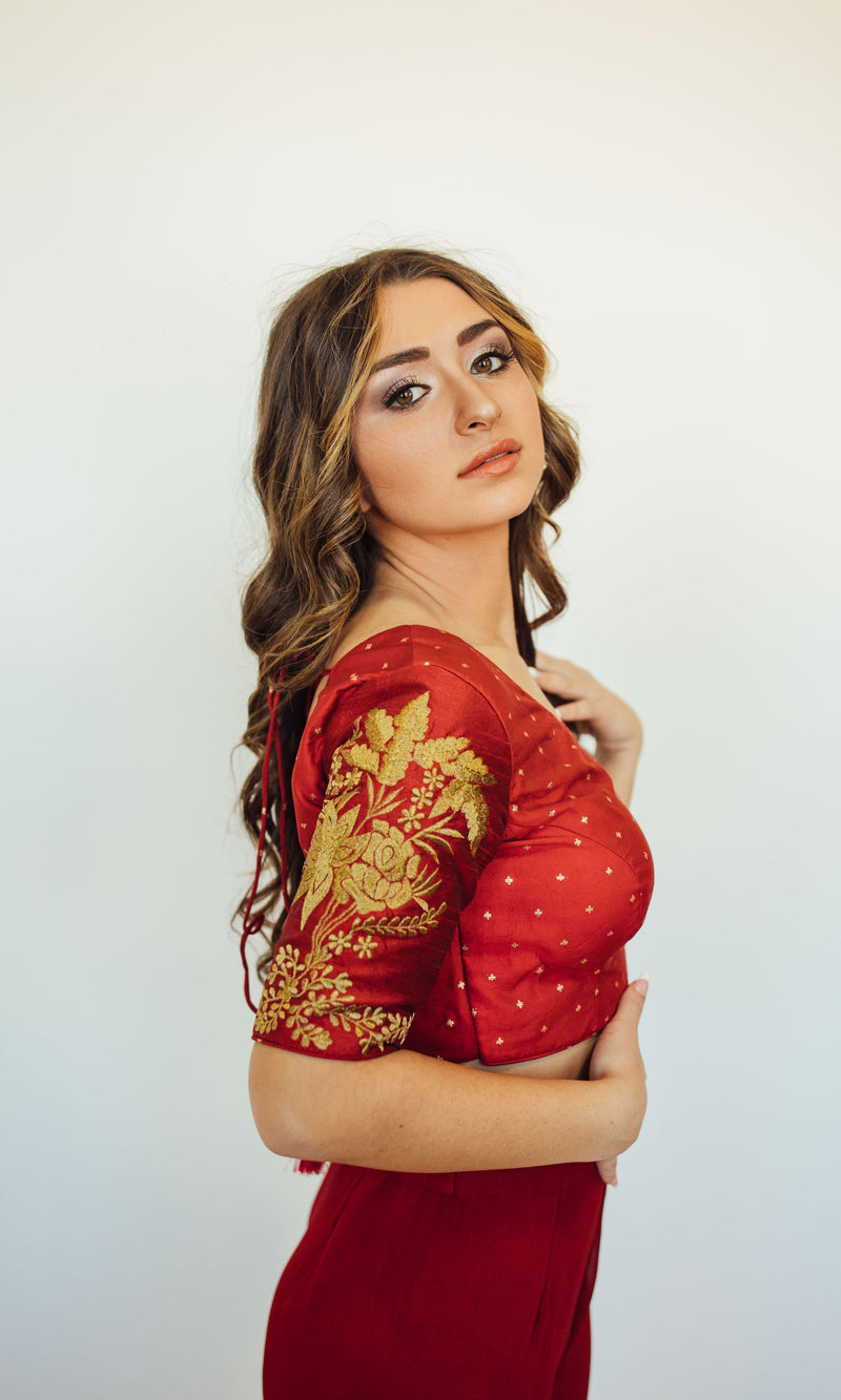 Floral Embroidered Blouse BLOUSE RAAS