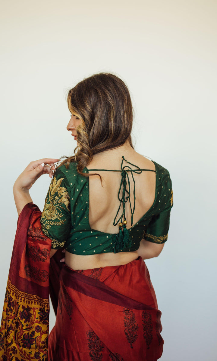 Floral Embroidered Blouse-Raas USA