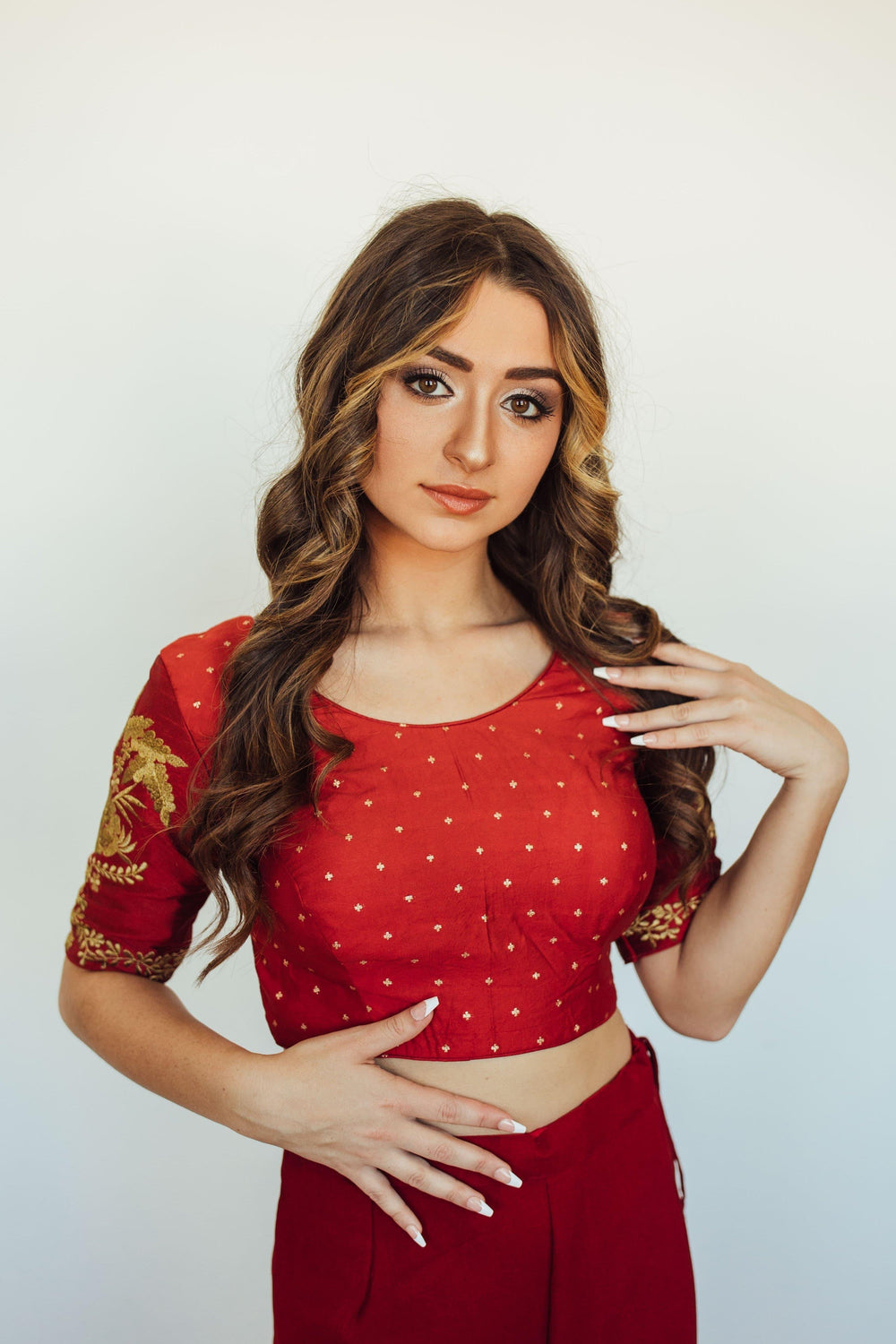 Floral Embroidered Blouse BLOUSE RAAS