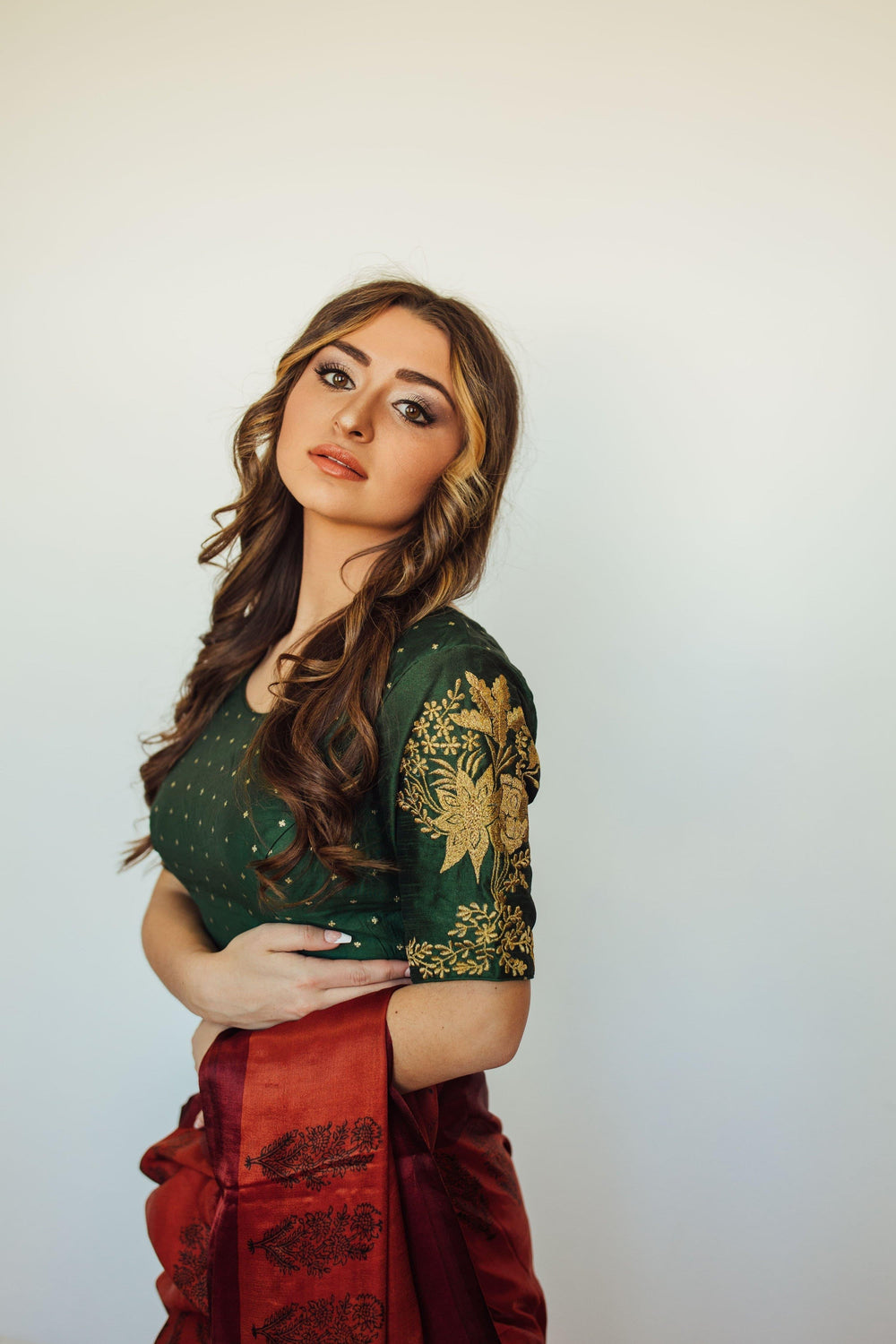 Floral Embroidered Blouse BLOUSE RAAS