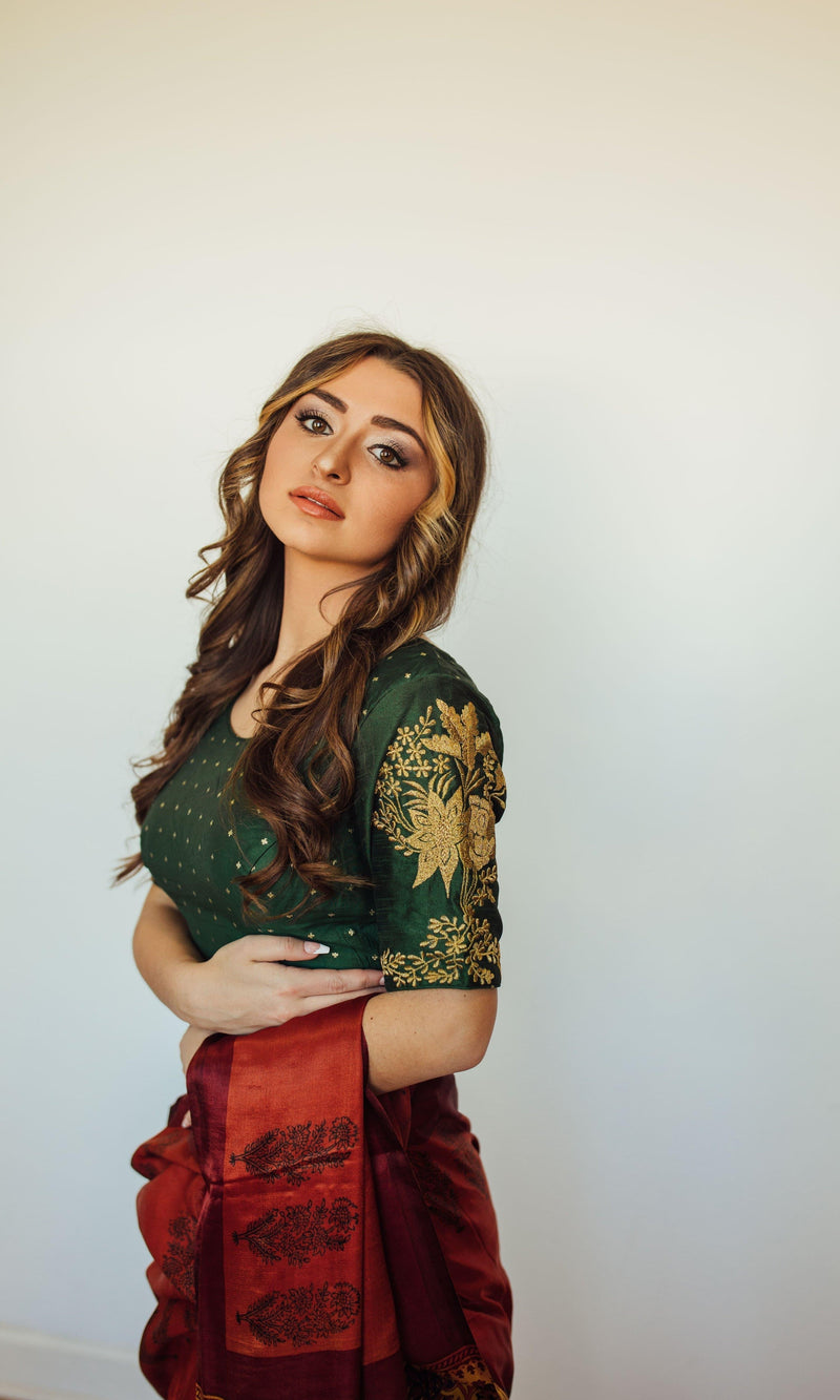 Floral Embroidered Blouse BLOUSE RAAS