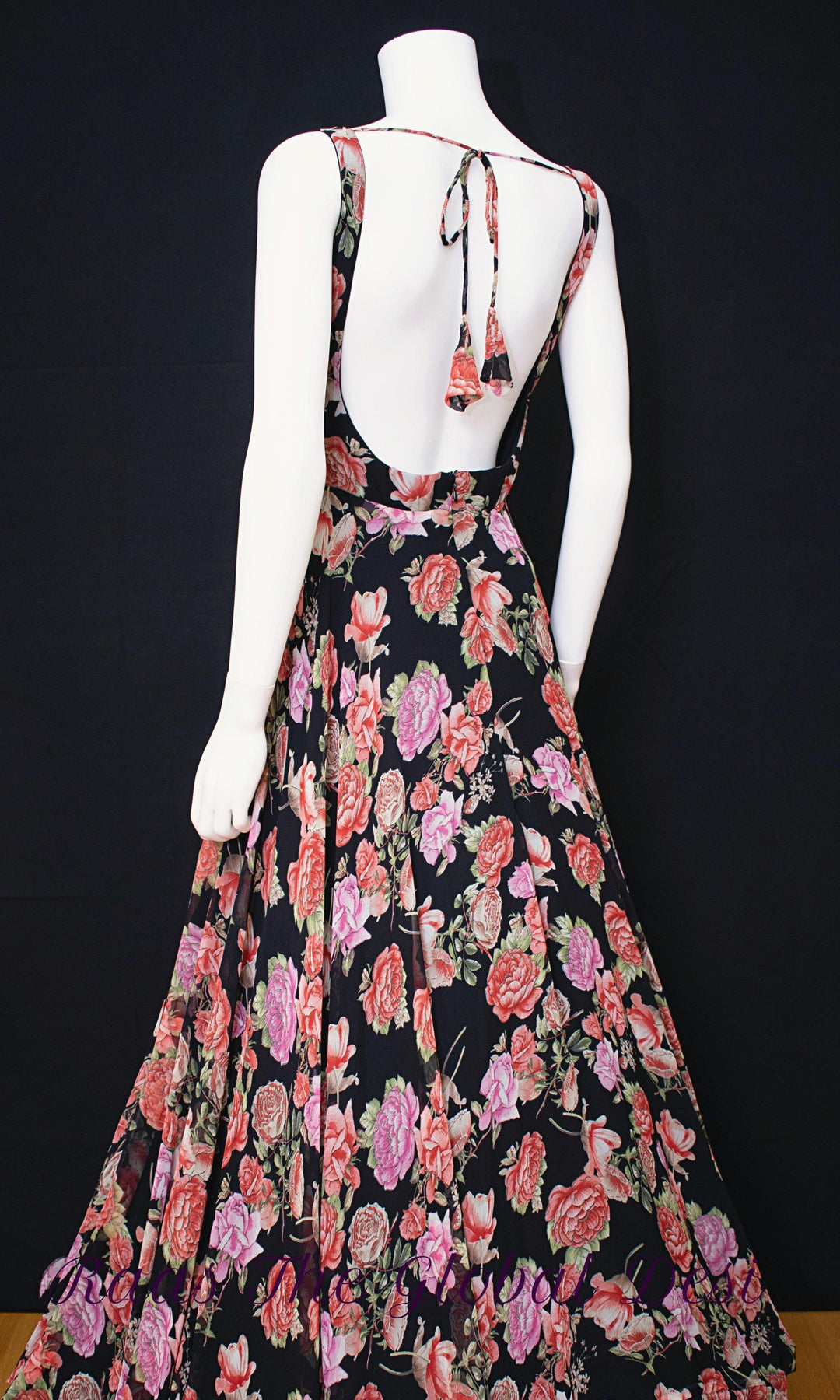 Floral Printed Long Dress-Raas USA