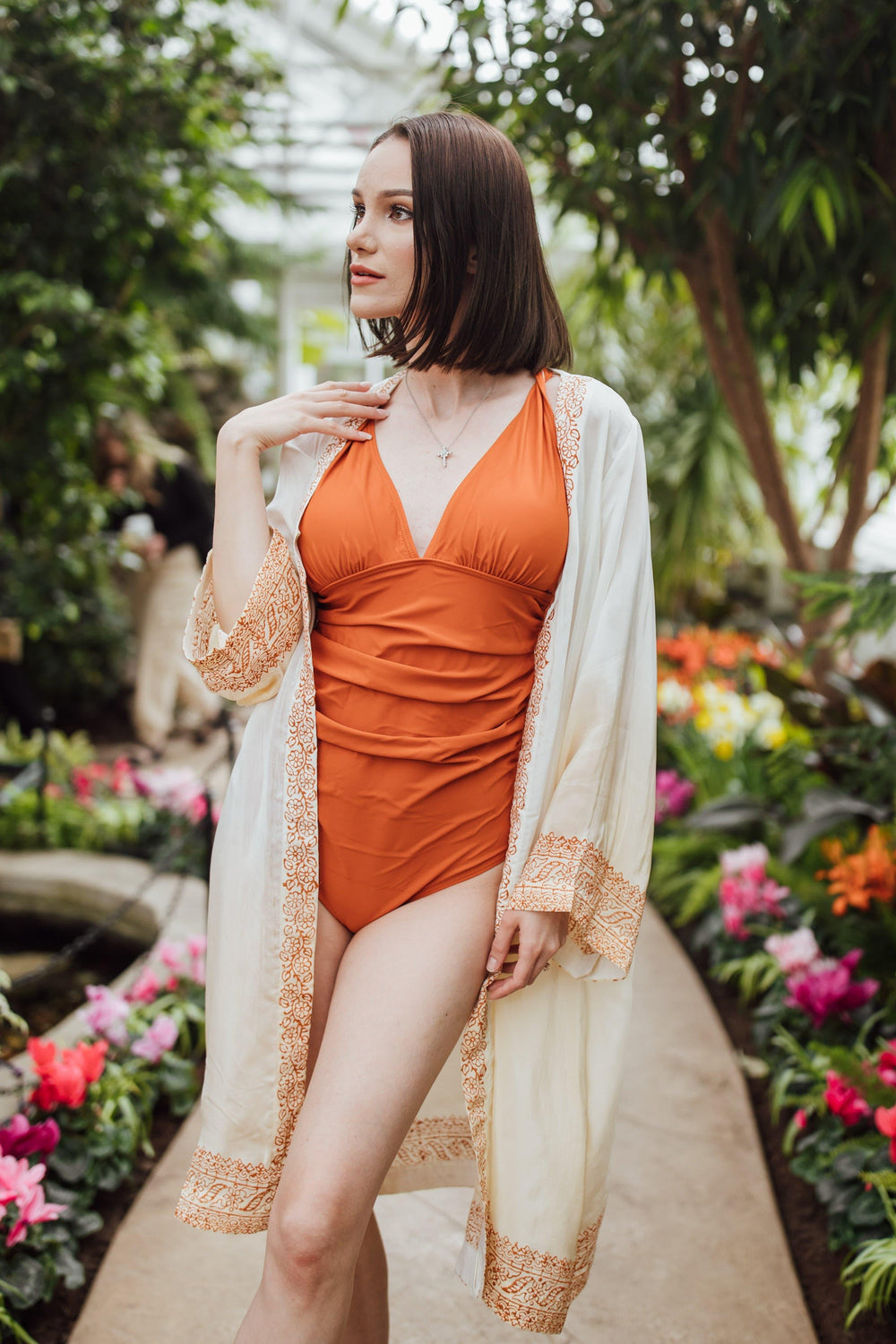 Gayatri Shaded Hand Block Printed Duster DUSTER RAAS