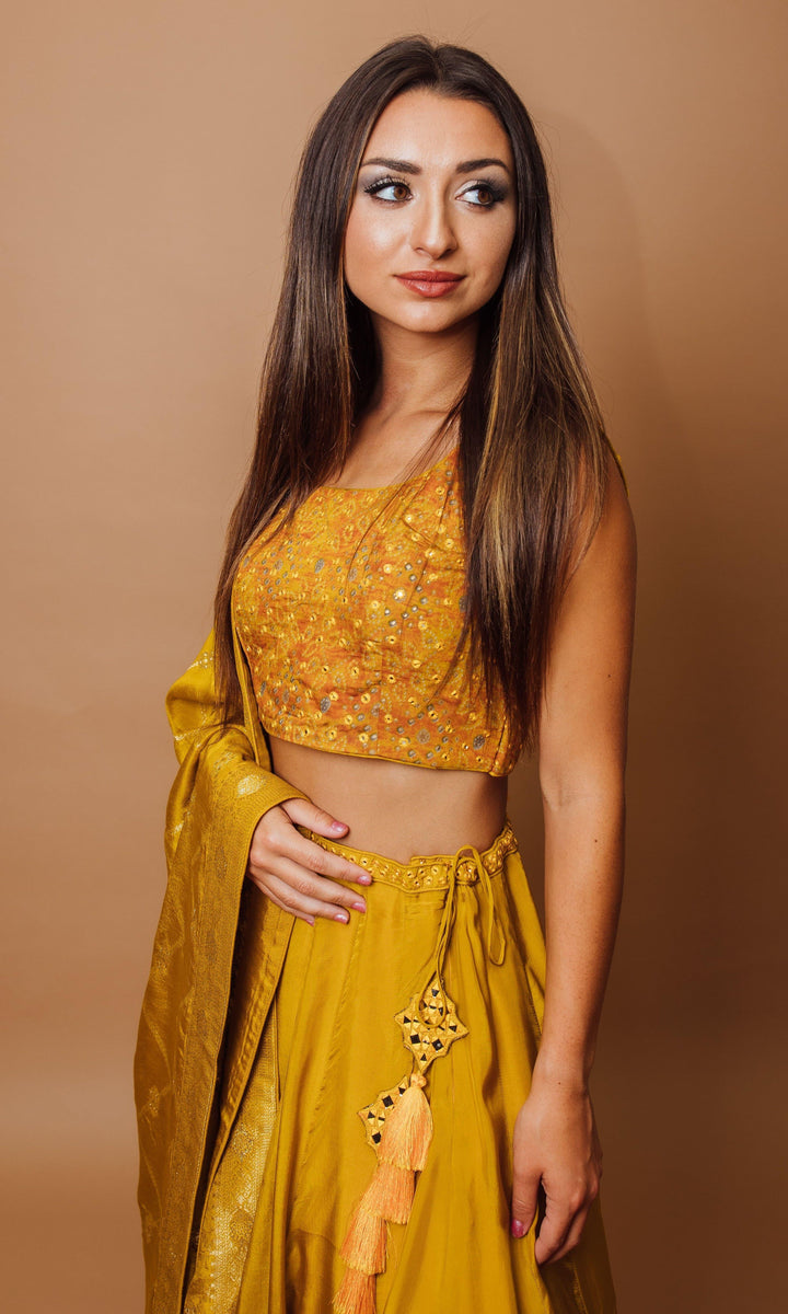 Haldi Yellow Lehenga Choli Set-[haldi_outfit]-Raas