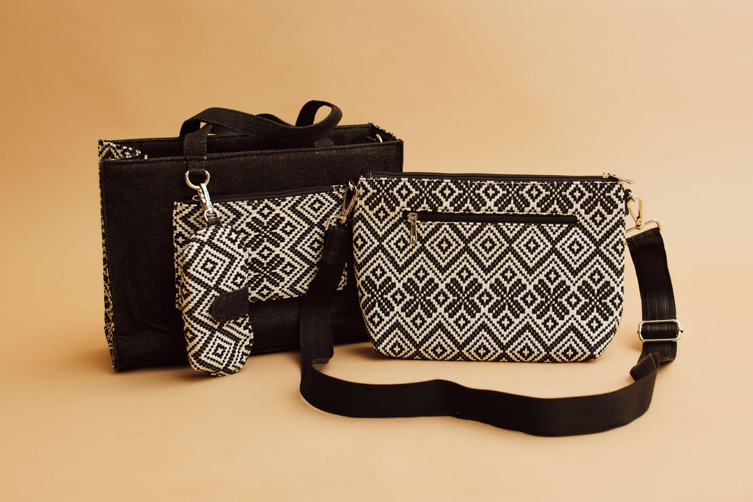 INAYA combo AB1066-Tote, Sling bag and Sunglasses-Raas USA