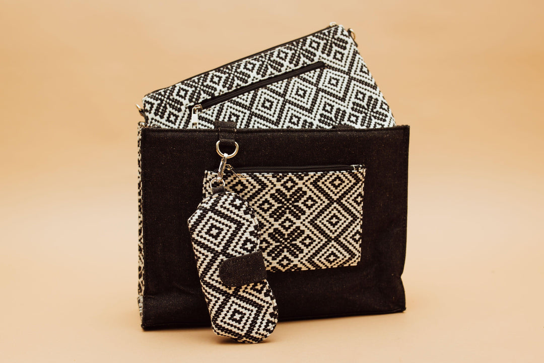 INAYA combo AB1066-Tote, Sling bag and Sunglasses-Raas USA