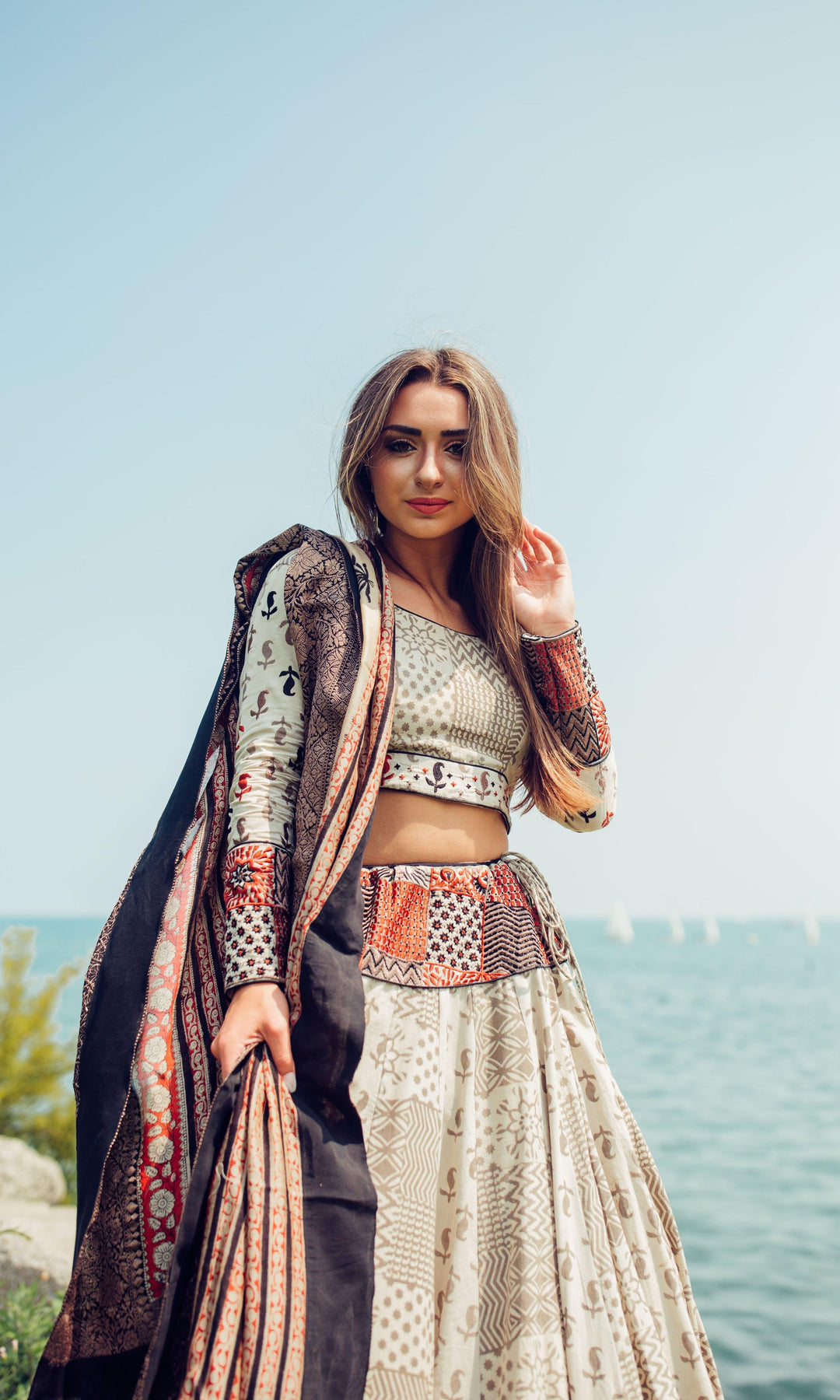 Lehenga Choli Set-Raas USA