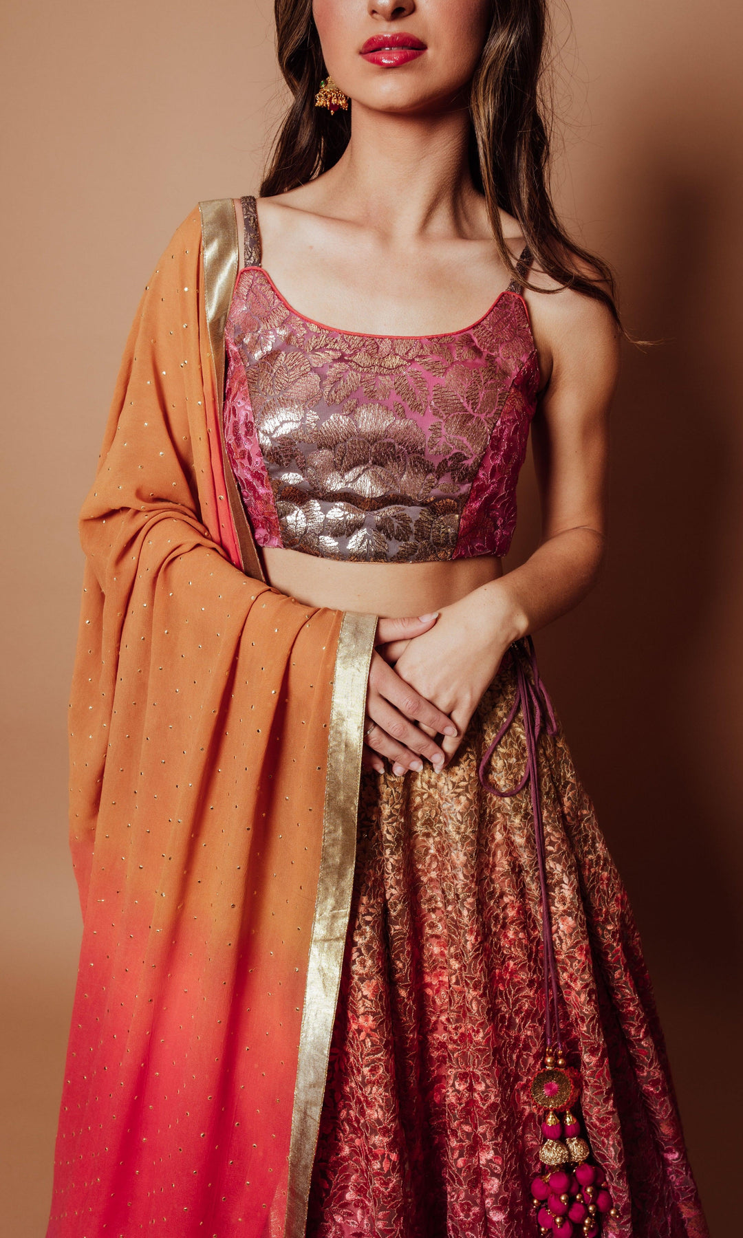 Multi Color Lehenga Choli Set-Raas USA