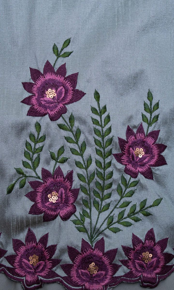 Pista Embroidered Silk Lehenga Choli Set-Raas USA