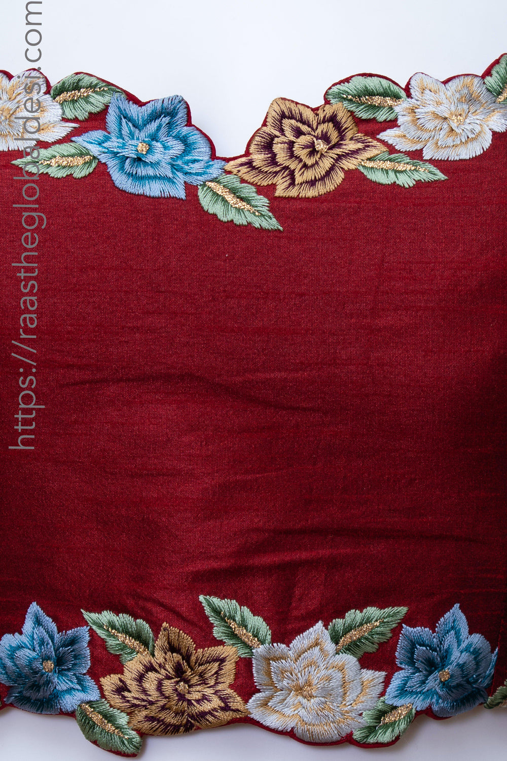 Red and Wine Floral Lehenga Choli Set-[comfort-first-design]-[lightweight]-Raas