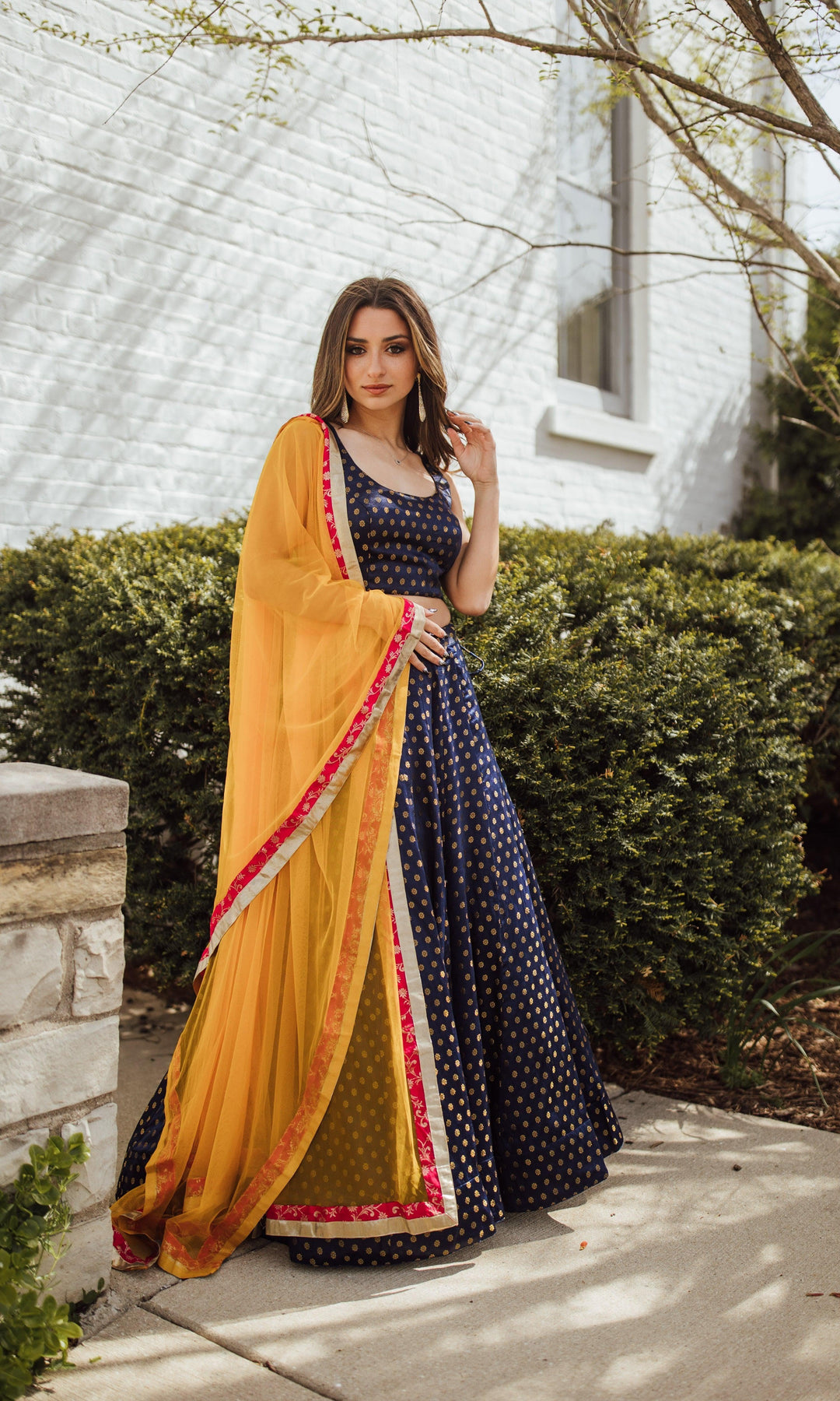 Sharara Lehenga Choli Set-Raas USA