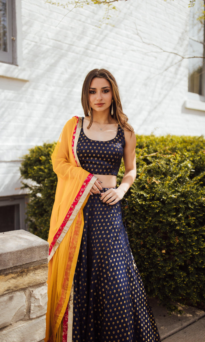 Sharara Lehenga Choli Set-Raas USA